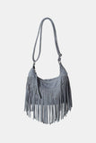 Suede Fringe Adjustable Strap Shoulder Bag - Trendsi - Flyclothing LLC