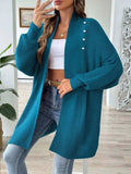 Open Front Long Sleeve Cardigan - Trendsi - Flyclothing LLC