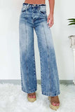 High Waist Wide Leg Jeans - Trendsi - Flyclothing LLC