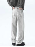 Men's Plus Size Wide Leg High Waisted Jeans - Trendsi - Flyclothing LLC