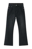 Casual Mid-Rise Elasticated Waistband Jeans - Trendsi - Flyclothing LLC