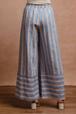 BiBi Striped Wide Leg Pants with Pockets - Trendsi - Flyclothing LLC