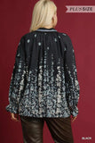 Umgee Full Size Floral Vine Print Blouse with Balloon Sleeves Plus Size - Trendsi - Flyclothing LLC