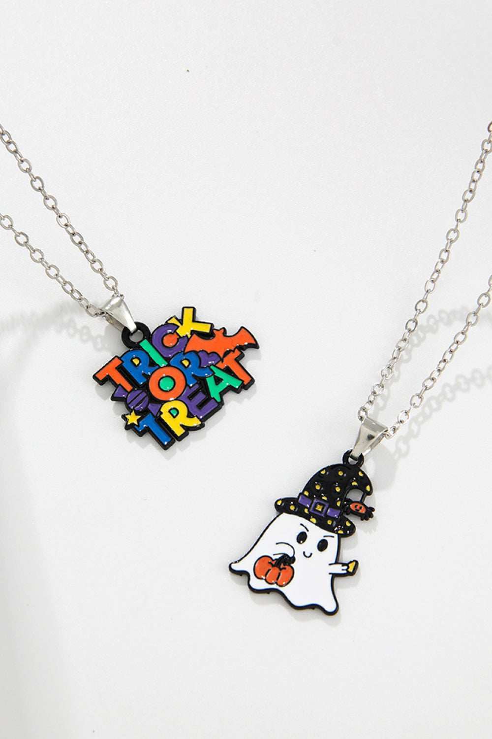 Two-Piece Halloween Theme Necklace Set - Trendsi - Flyclothing LLC