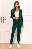 Zip-Up Hooded Jacket and Pants Set - Trendsi - Flyclothing LLC