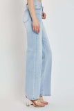 RISEN Full Size Wide Leg V Dipped Front Waist Jeans - Trendsi - Flyclothing LLC
