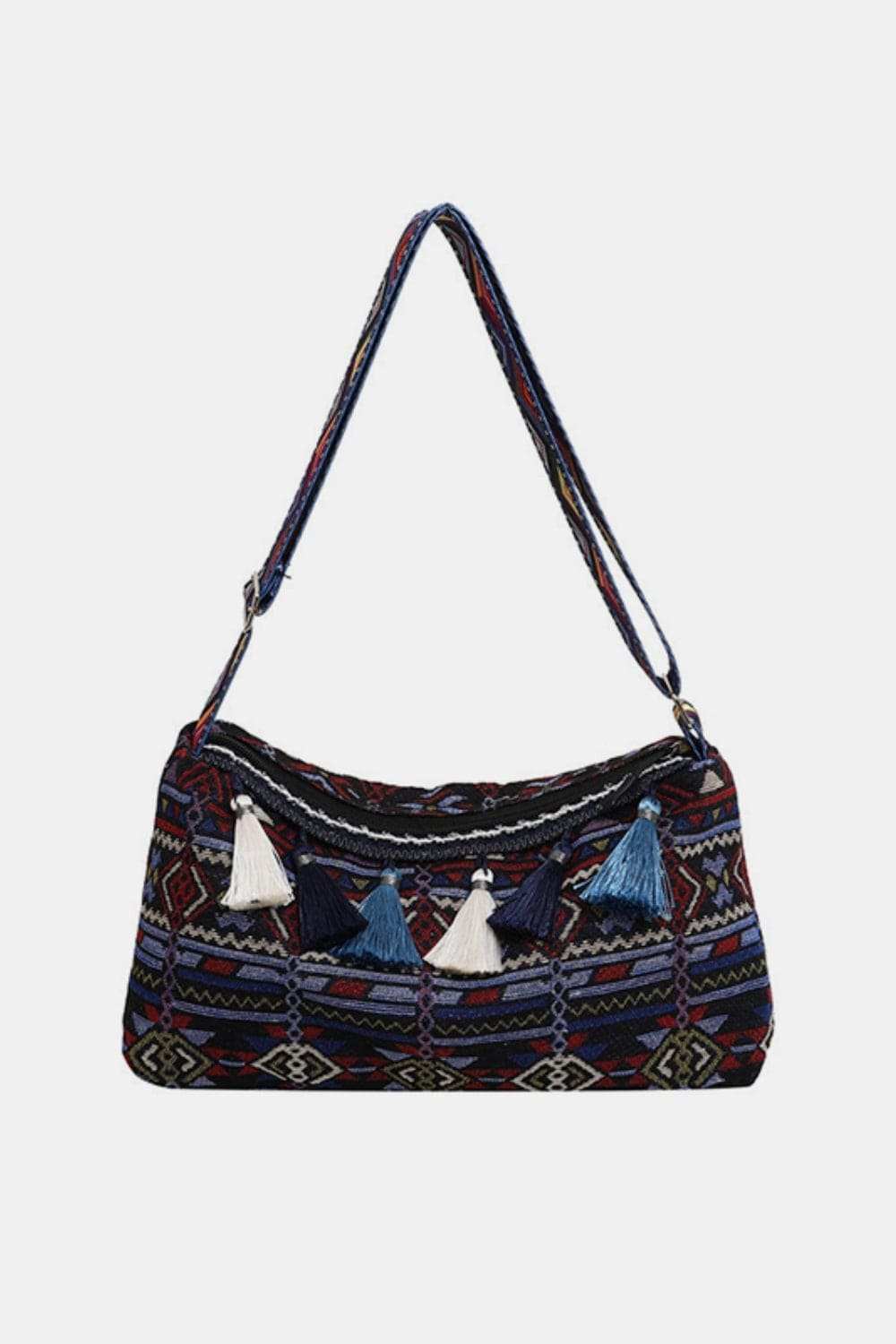 Tassel Adjustable Strap Shoulder Bag - Trendsi - Flyclothing LLC