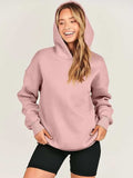 Dropped Shoulder Long Sleeve Hoodie - Trendsi - Flyclothing LLC