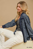Umgee Paisley Print Denim Shirt Jacket - Trendsi - Flyclothing LLC