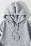 Drawstring Dropped Shoulder Hoodie - Trendsi - Flyclothing LLC