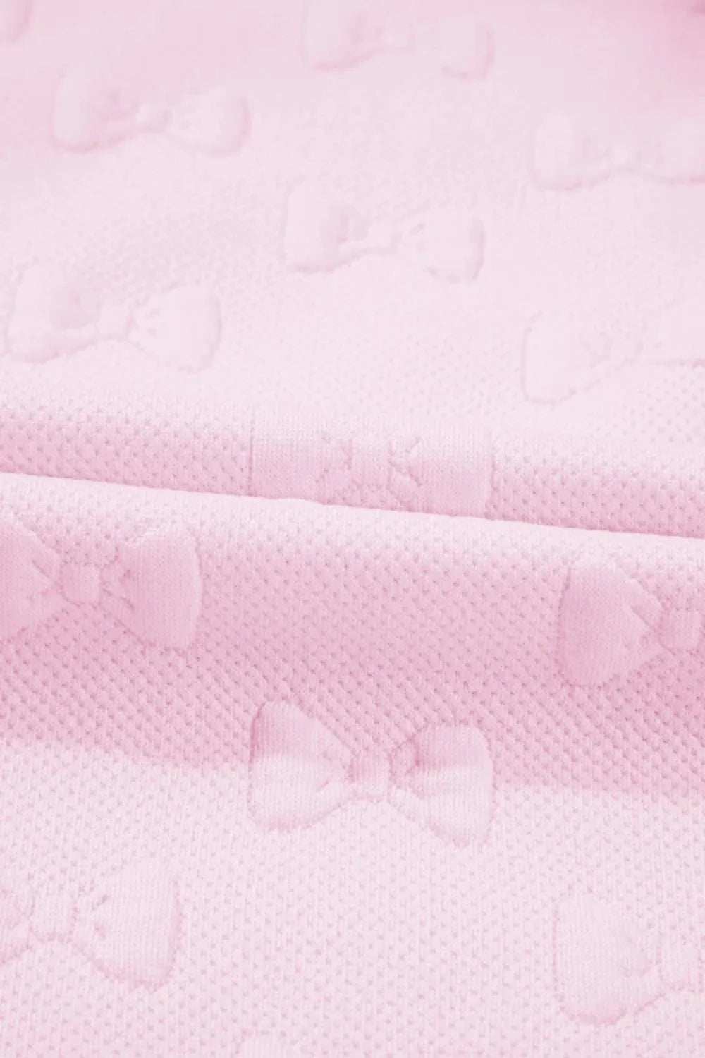 Bow Jacquard Ruffle Cap Sleeve Top and Shorts Set - Trendsi - Flyclothing LLC