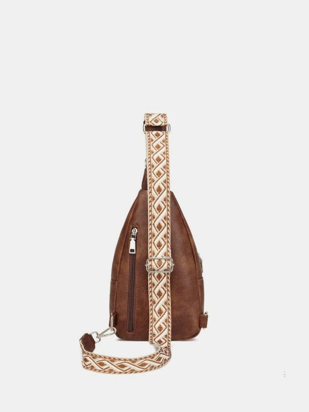 PU Leather Crossbody Bag with Two Detachable Strap - Trendsi - Flyclothing LLC