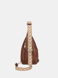 PU Leather Crossbody Bag with Two Detachable Strap - Trendsi - Flyclothing LLC