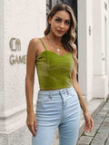 Sweetheart Neck Cropped Cami - Trendsi - Flyclothing LLC