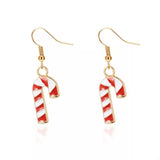 Christmas Candy Cane Earrings - Trendsi - Flyclothing LLC