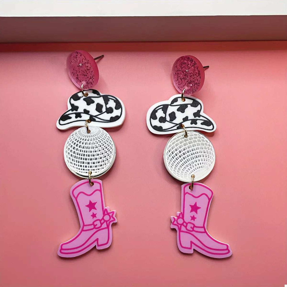 Cowgirl Boots Dangle Earrings - Trendsi - Flyclothing LLC