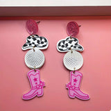 Cowgirl Boots Dangle Earrings - Trendsi - Flyclothing LLC