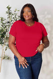 Basic Bae Full Size Round Neck Short Sleeve T-Shirt - Trendsi - Flyclothing LLC
