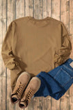 High-Low Round Neck Long Sleeve Sweatshirt - Trendsi - Flyclothing LLC