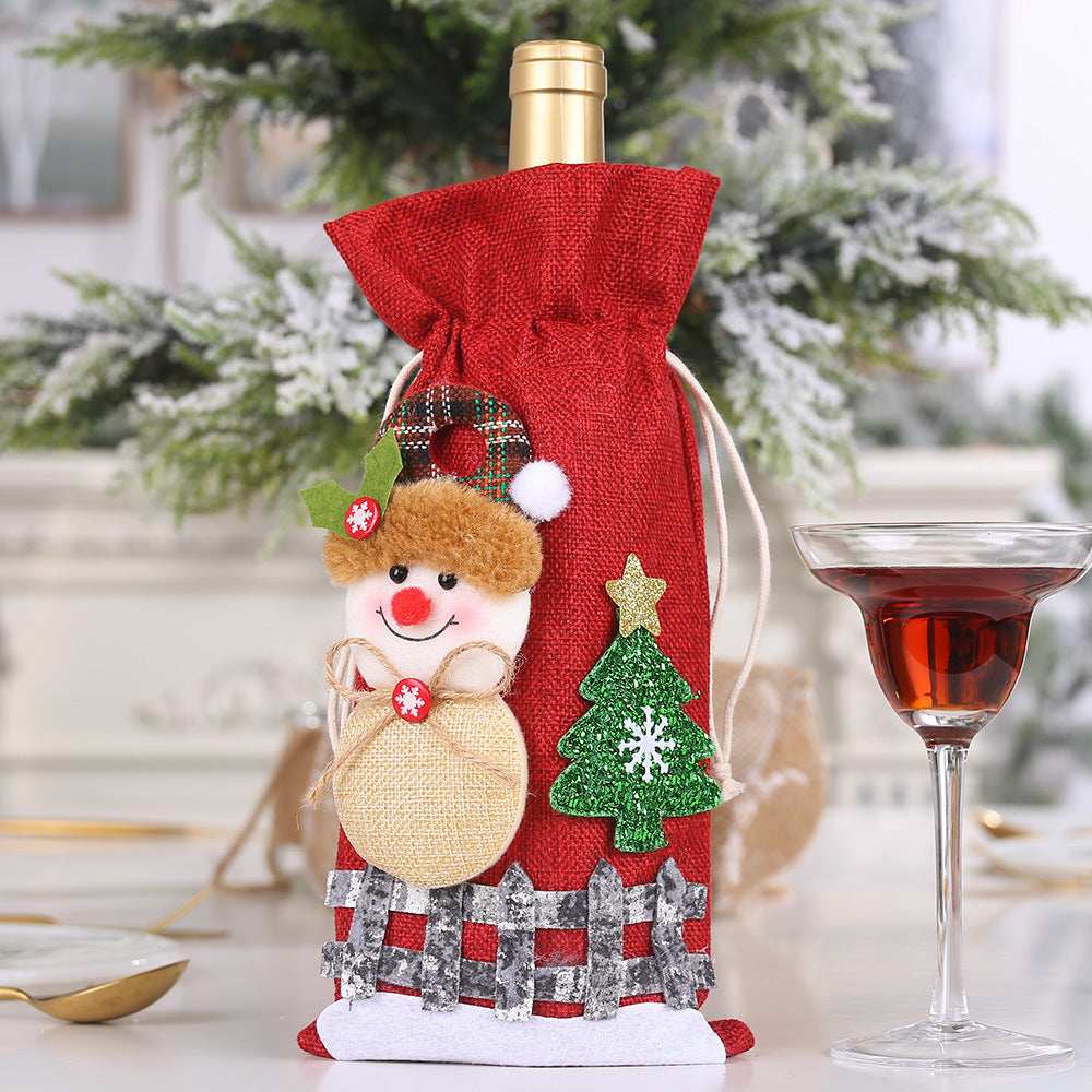 Assorted 2-Piece Christmas Doll Wine Bottle Covers - Trendsi - Flyclothing LLC