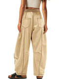 Drawstring Wide Leg Pants - Trendsi - Flyclothing LLC