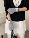 Ribbed Knit Gloves - Trendsi - Flyclothing LLC