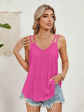 Florira Cutout Eyelet Tank - Trendsi - Flyclothing LLC