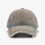 Distressed Washed Adjustable Baseball Cap - Trendsi - Flyclothing LLC