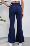 Asymmetric Waist Flare Jeans - Trendsi - Flyclothing LLC