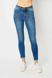 Judy Blue Full Size Cuffed Hem Skinny Jeans - Trendsi - Flyclothing LLC