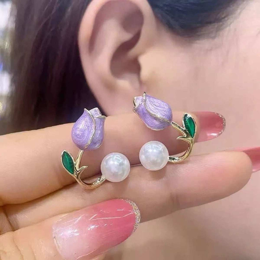 Flower Stud Earrings - Trendsi - Flyclothing LLC