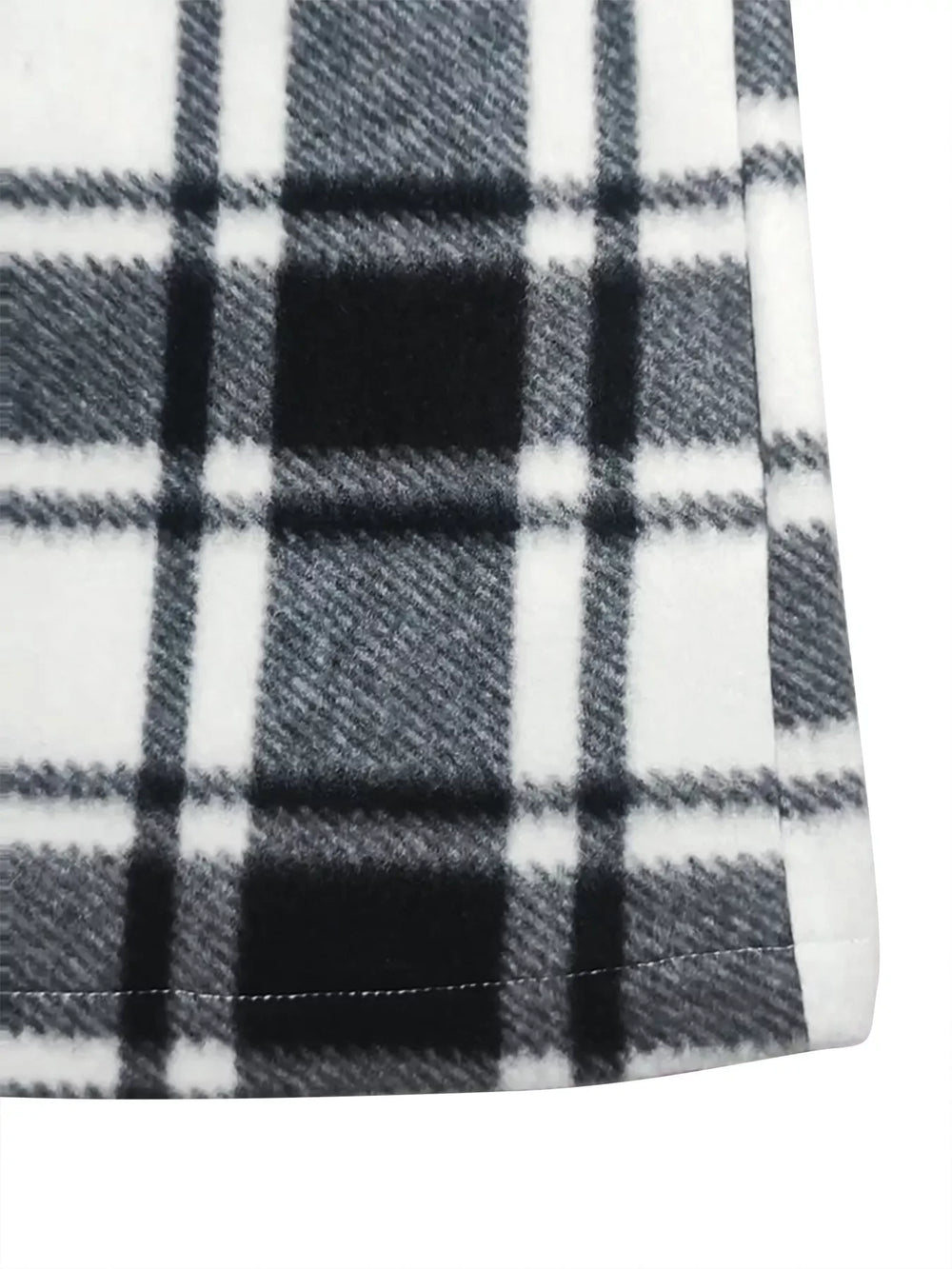 Plaid Button-Up Jacket - Trendsi - Flyclothing LLC