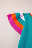 Color Block Round Neck Knit Top - Trendsi - Flyclothing LLC