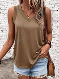 V-Neck Tank - Trendsi - Flyclothing LLC