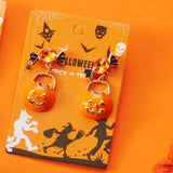Halloween Pumpkin Drop Earrings - Trendsi - Flyclothing LLC