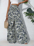 Printed High Waist Wide Leg Pants - Trendsi - Flyclothing LLC