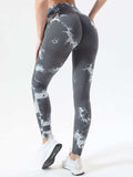 Tie-Dye High Waist Active Leggings - Trendsi - Flyclothing LLC