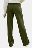 Decorative Button High Rise Pants - Trendsi - Flyclothing LLC