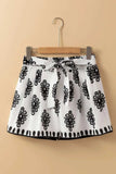 Tied Printed Shorts - Trendsi - Flyclothing LLC