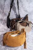 Fame Half Moon Fringe Buckle Strap Hobo Bag - Trendsi - Flyclothing LLC