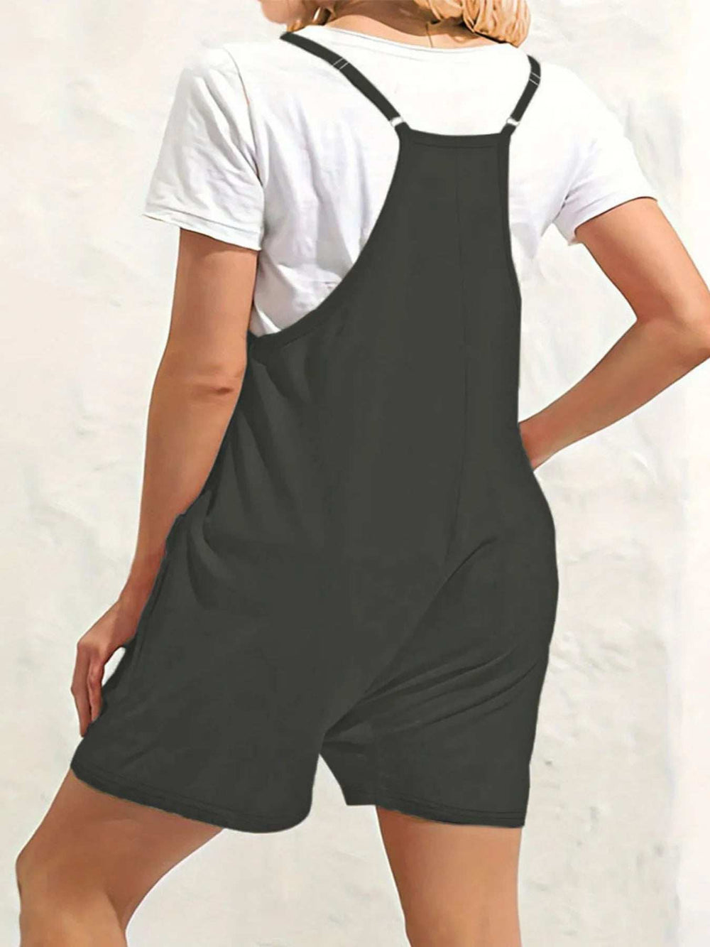 Full Size Scoop Neck Spaghetti Strap Overalls Plus Size - Trendsi - Flyclothing LLC