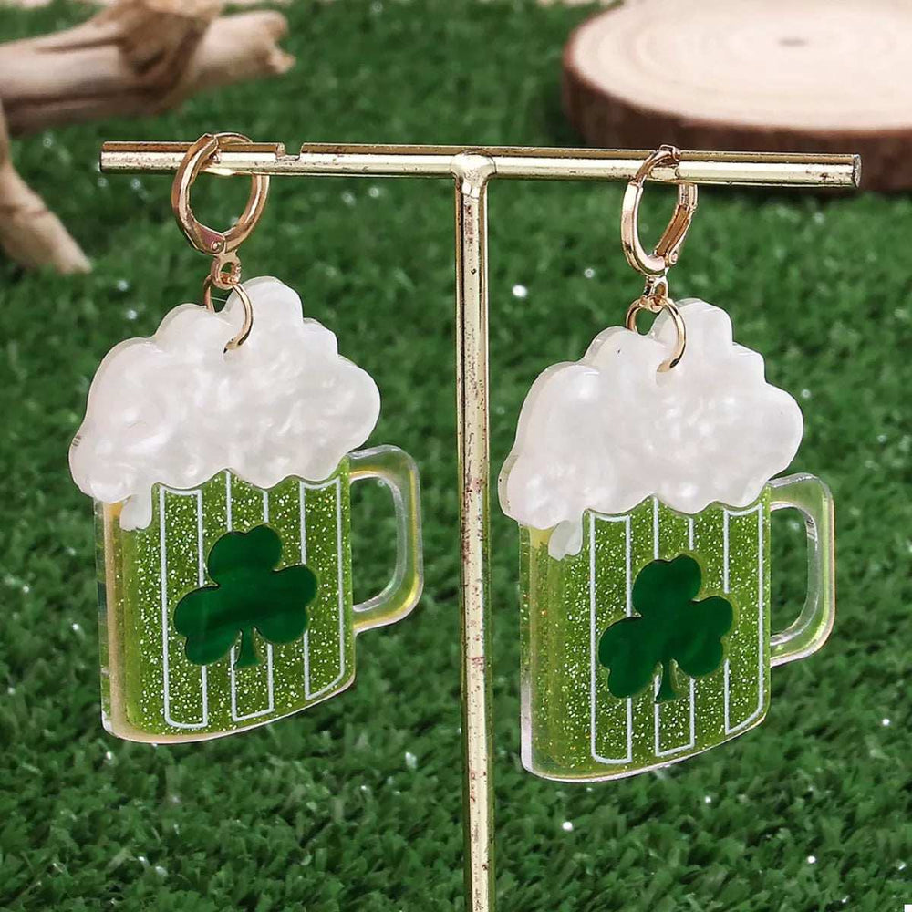 Lucky Clover Dangle Earrings - Trendsi - Flyclothing LLC