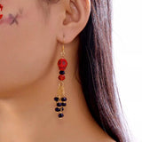 Halloween Skull Beaded Drop Earrings - Trendsi - Flyclothing LLC