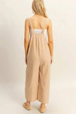 HYFVE Textured Wide Leg Overall - Trendsi - Flyclothing LLC