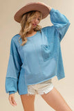 BiBi Oversized Pocket Front Sweatshirt - Trendsi - Flyclothing LLC