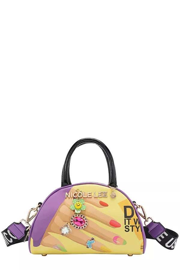 Nicole Lee USA Nail Polish Mini Dome Handbag - Trendsi - Flyclothing LLC