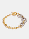 18K Gold-Plated Stainless Steel Chain Bracelet - Trendsi - Flyclothing LLC
