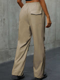 Pocketed Elastic Waist Pants - Trendsi - Flyclothing LLC