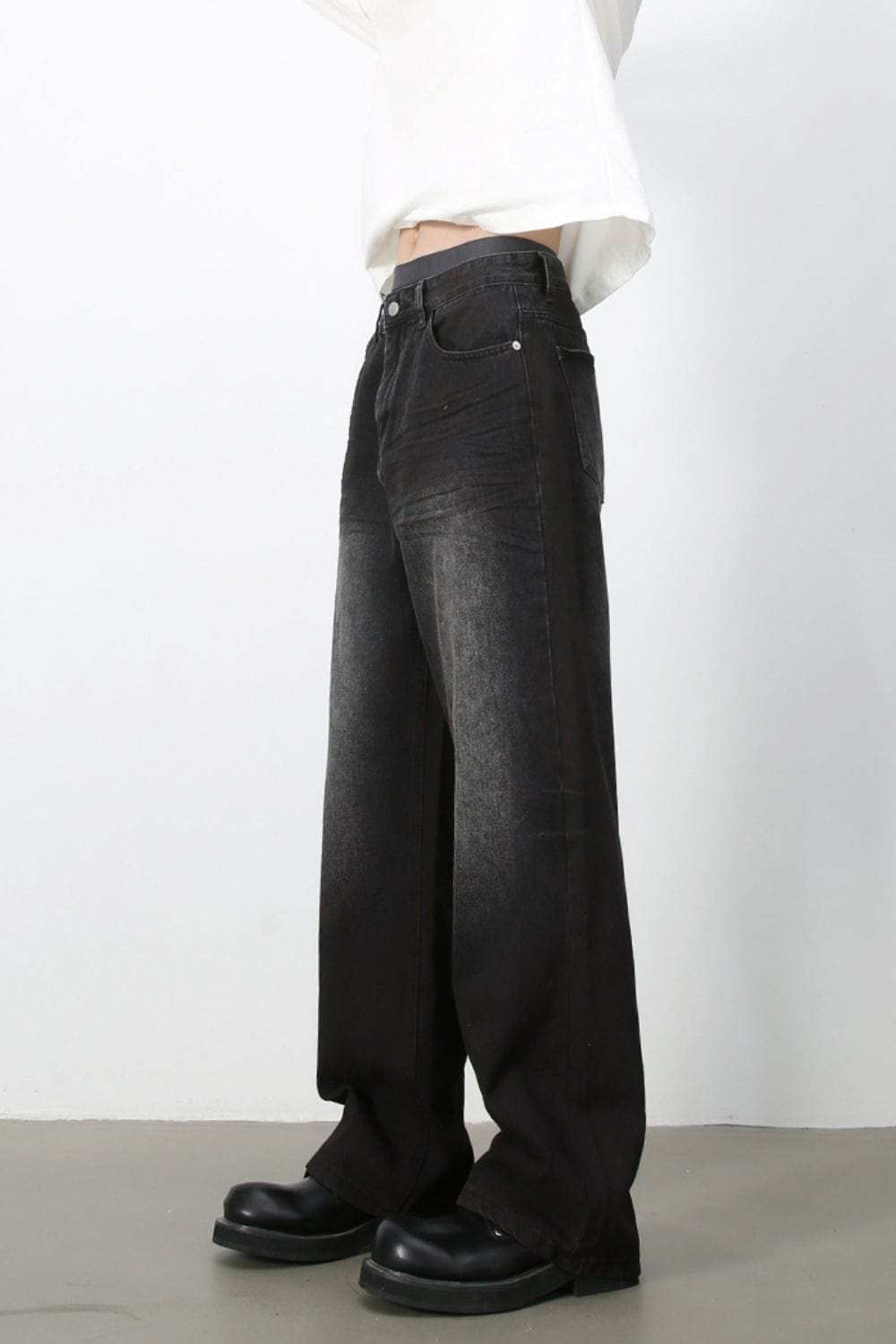 Men's Loose Fit Jeans with Pockets - Trendsi - Flyclothing LLC