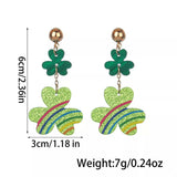 Lucky Clover Dangle Earrings - Trendsi - Flyclothing LLC